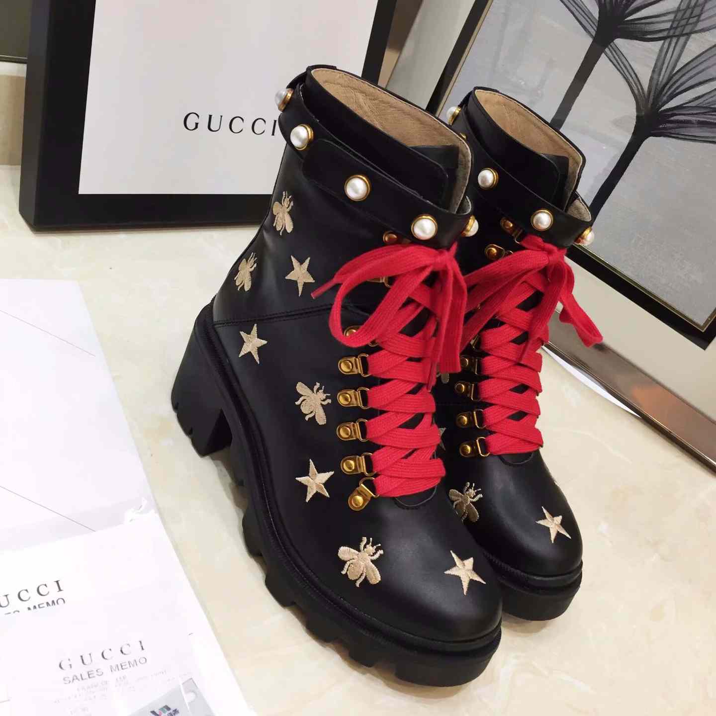 Gucci Leather Ankle Boot - PerfectKickZ