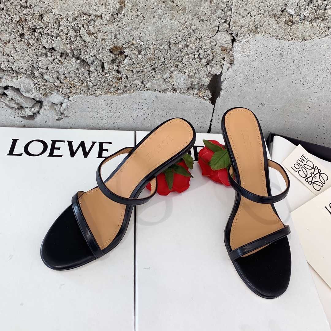Loewe Rose Heel Sandal In Goatskin - PerfectKickZ