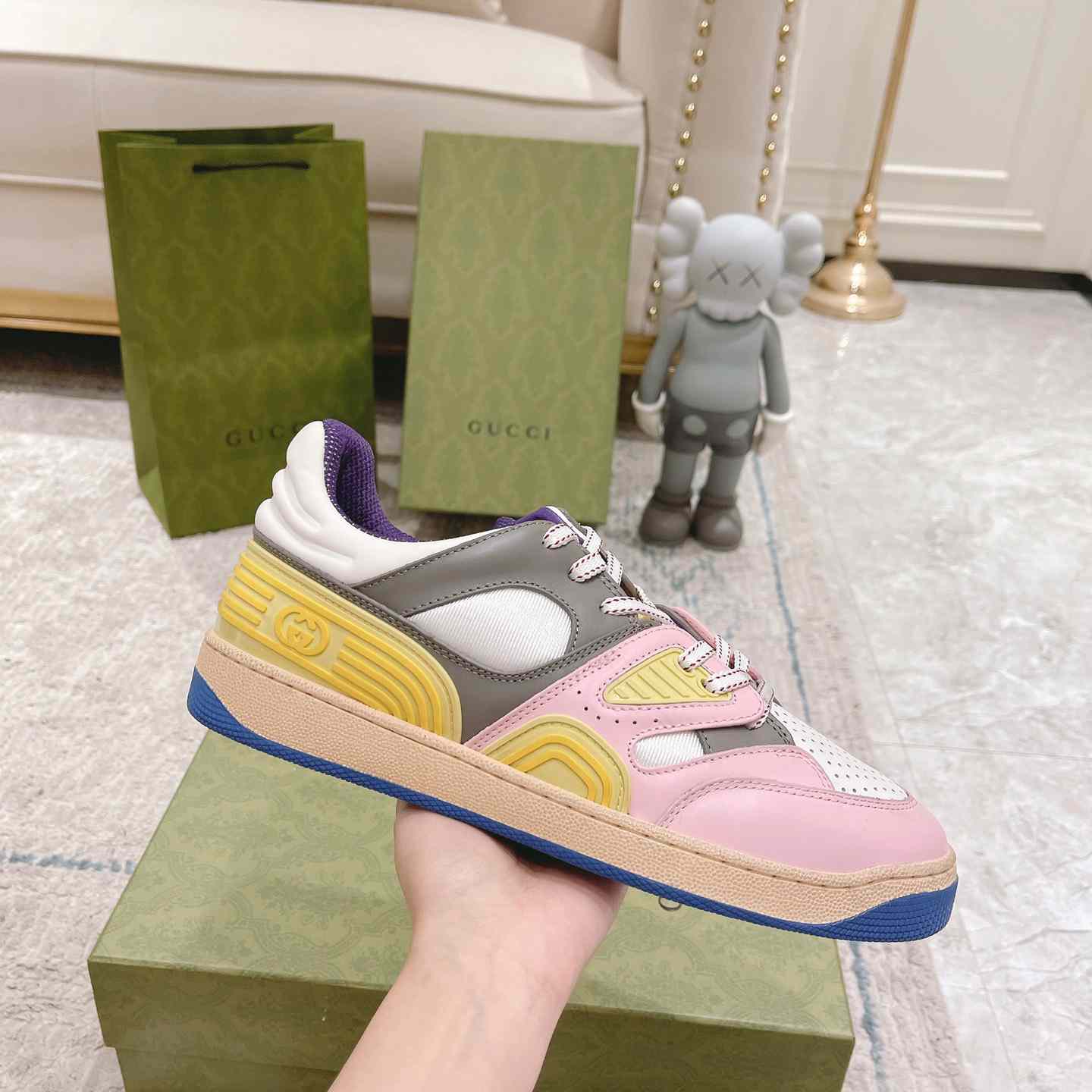 Gucci Basket Sneaker With lnterlocking G  - PerfectKickZ