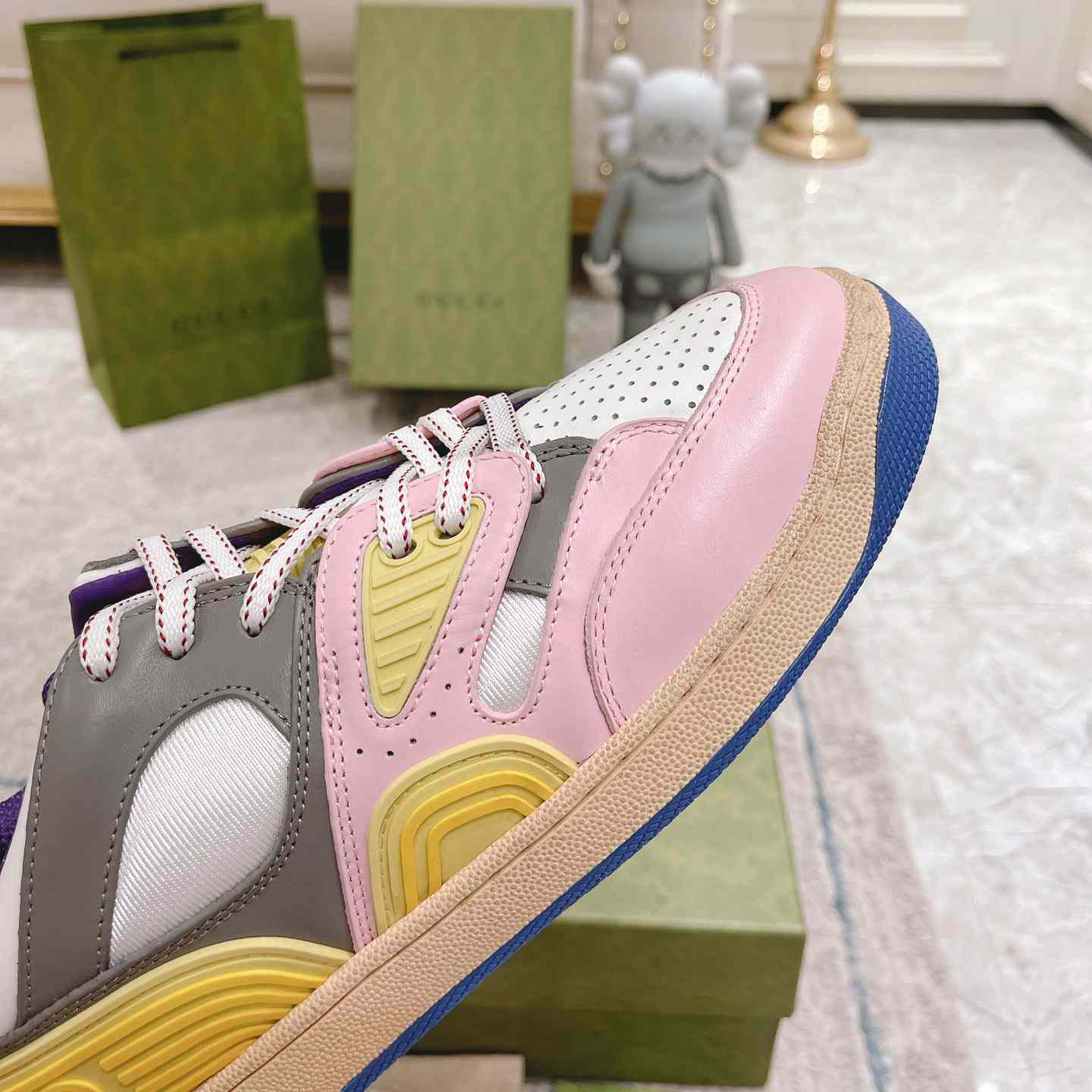 Gucci Basket Sneaker With lnterlocking G  - PerfectKickZ