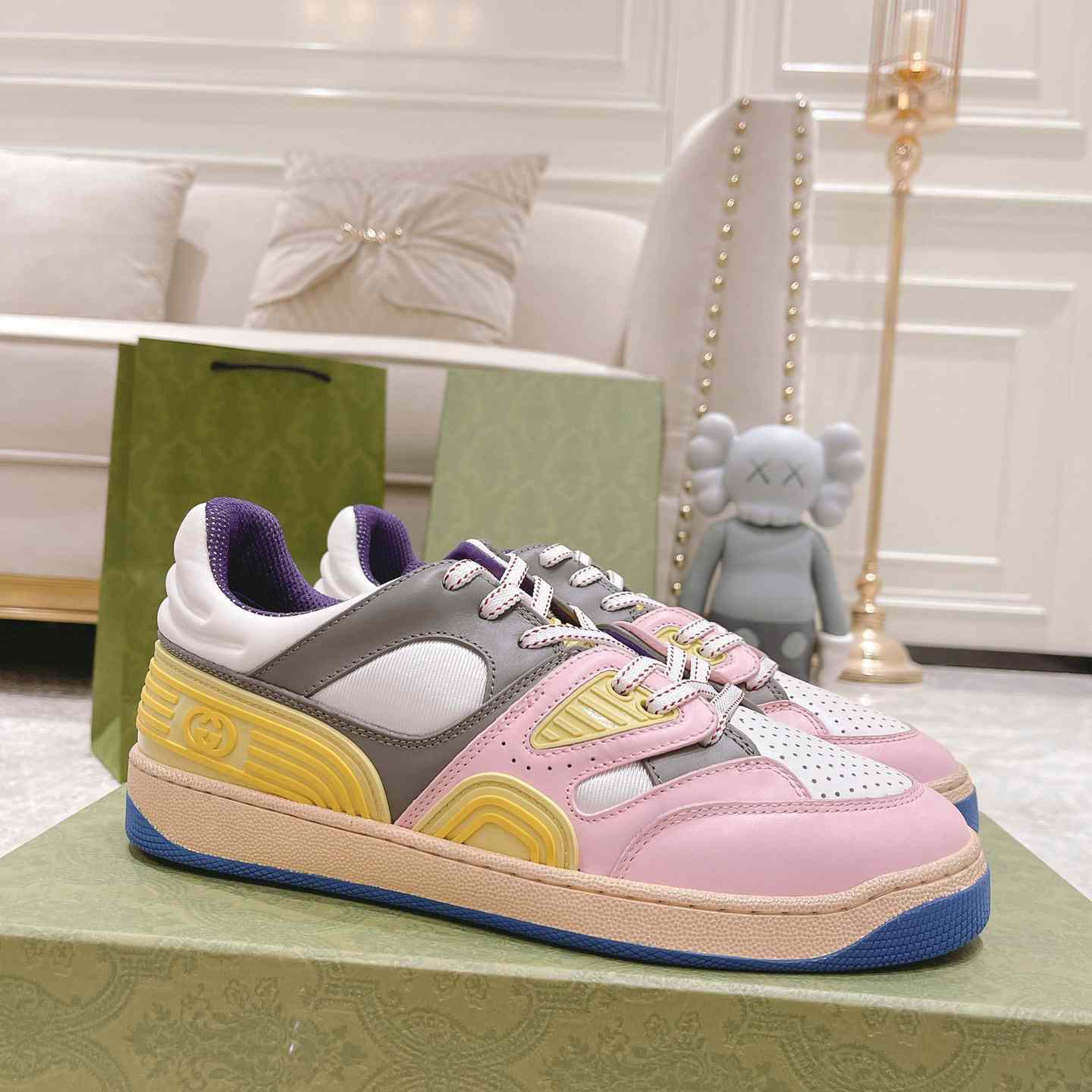 Gucci Basket Sneaker With lnterlocking G  - PerfectKickZ
