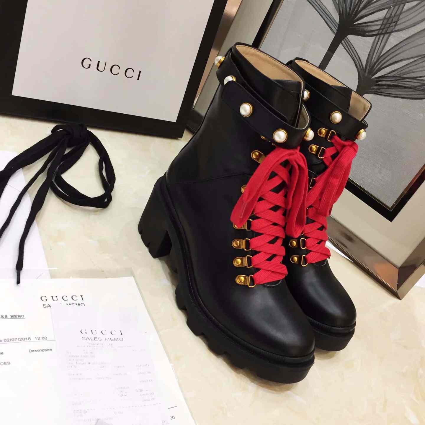 Gucci Leather Ankle Boot - PerfectKickZ