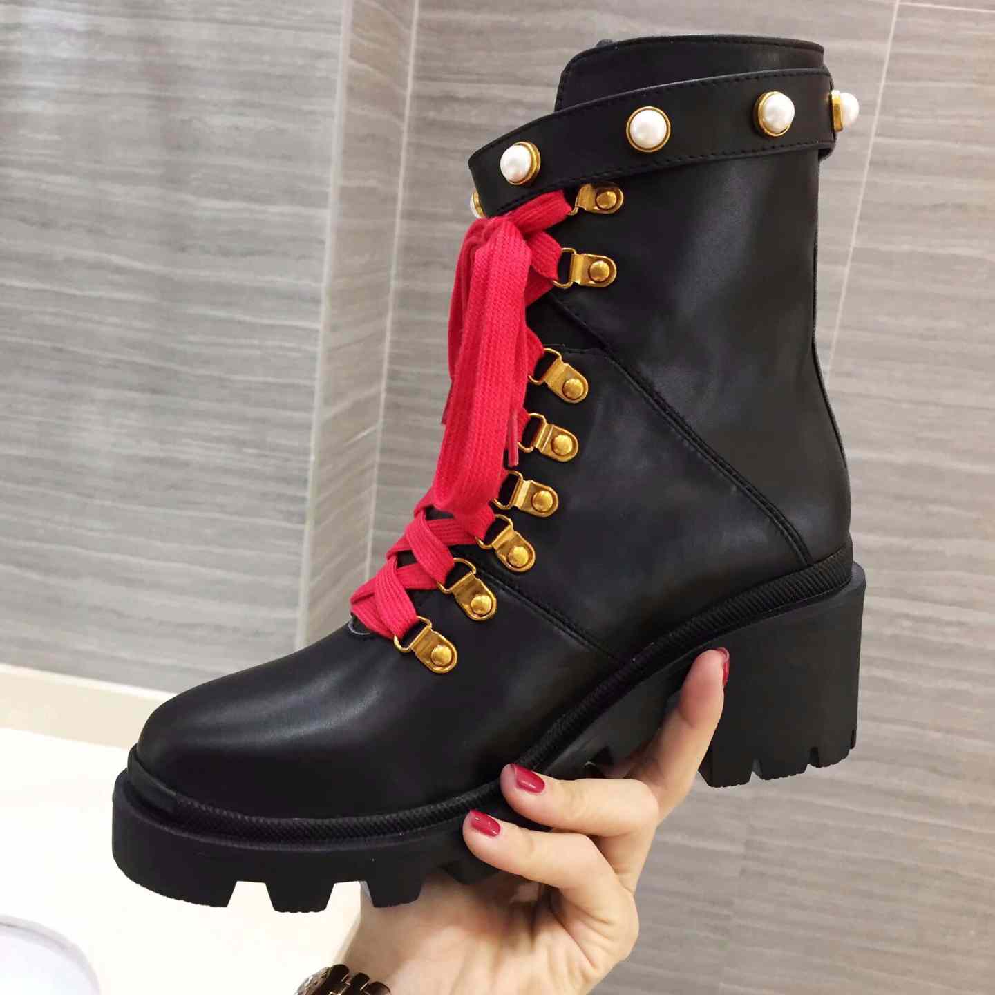 Gucci Leather Ankle Boot - PerfectKickZ