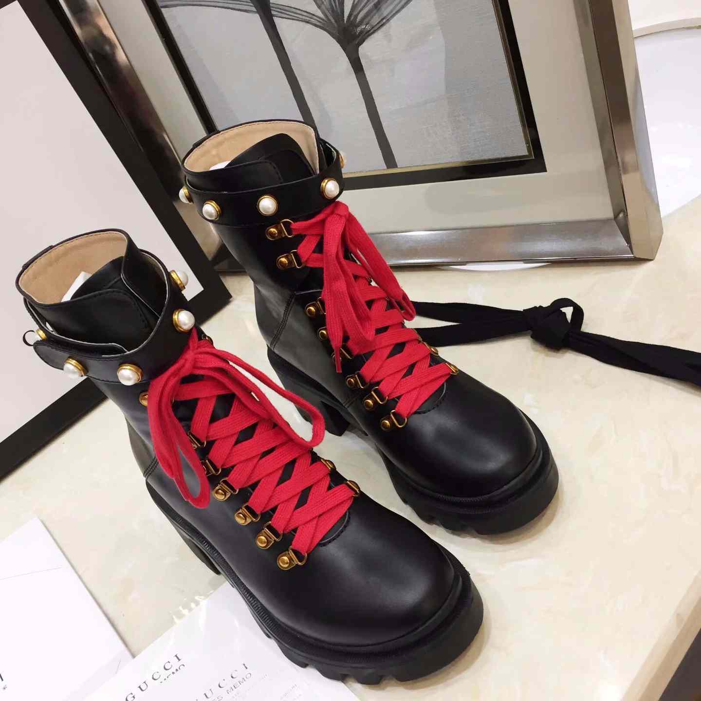 Gucci Leather Ankle Boot - PerfectKickZ