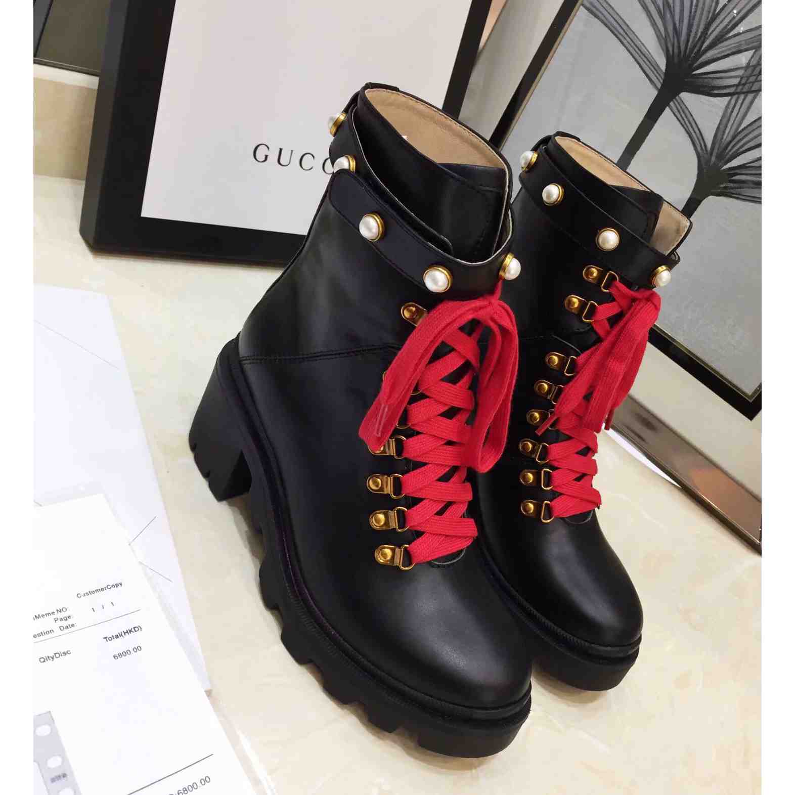 Gucci Leather Ankle Boot - PerfectKickZ