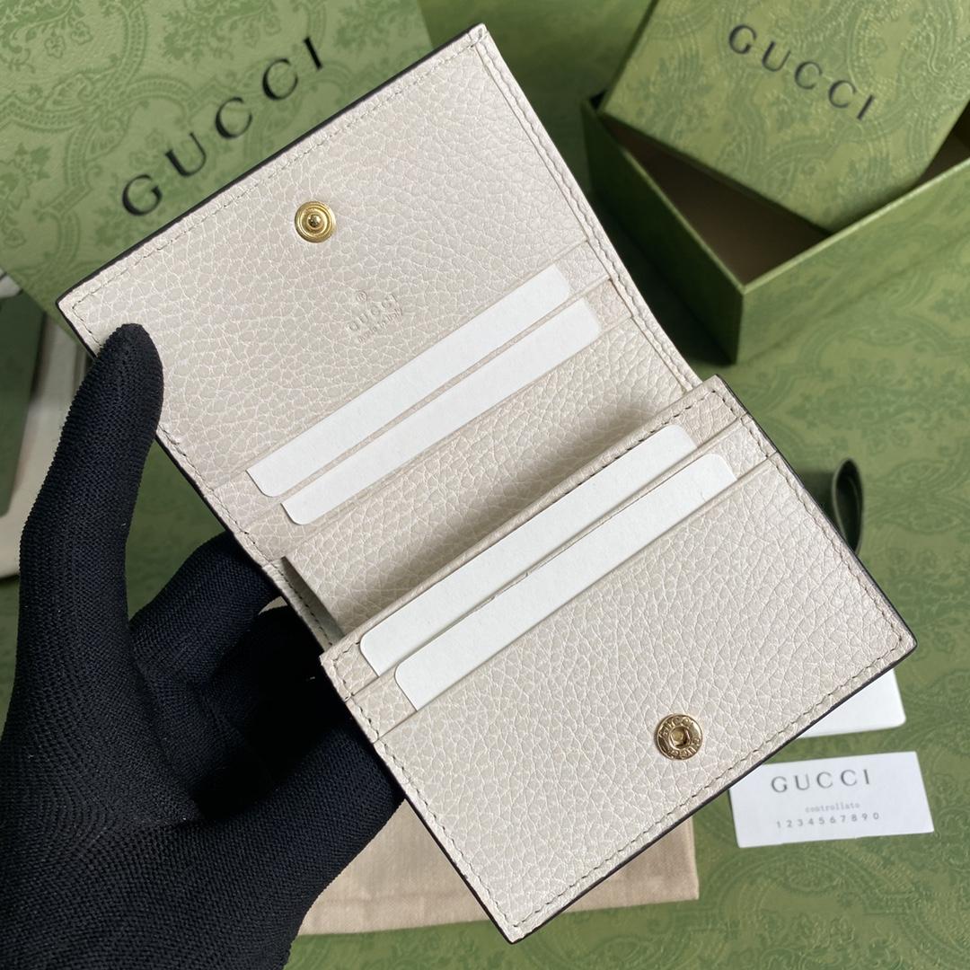 Gucci GG Marmont Card Case Wallet(11-9-3cm)    - PerfectKickZ