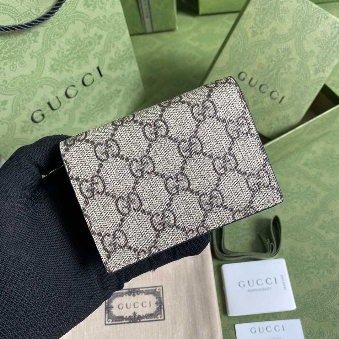 Gucci GG Marmont Card Case Wallet(11-9-3cm)    - PerfectKickZ