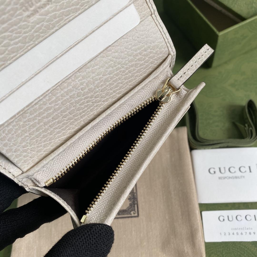 Gucci GG Marmont Card Case Wallet(11-9-3cm)    - 
