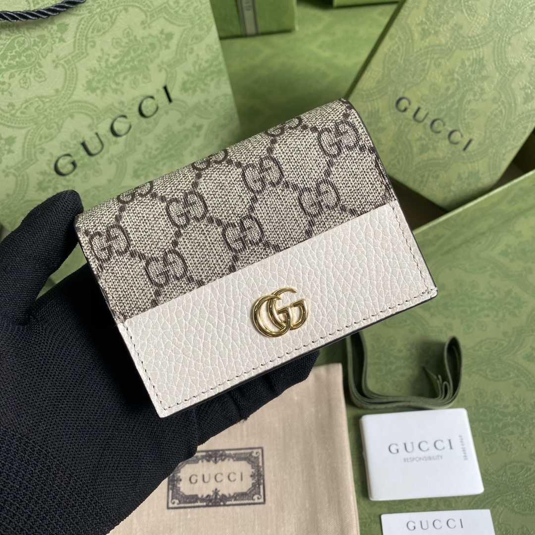 Gucci GG Marmont Card Case Wallet(11-9-3cm)    - PerfectKickZ