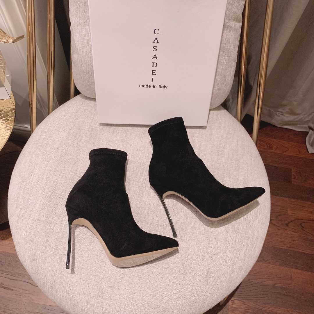 Casadei Blade Stretch Suede Ankle Boots - PerfectKickZ