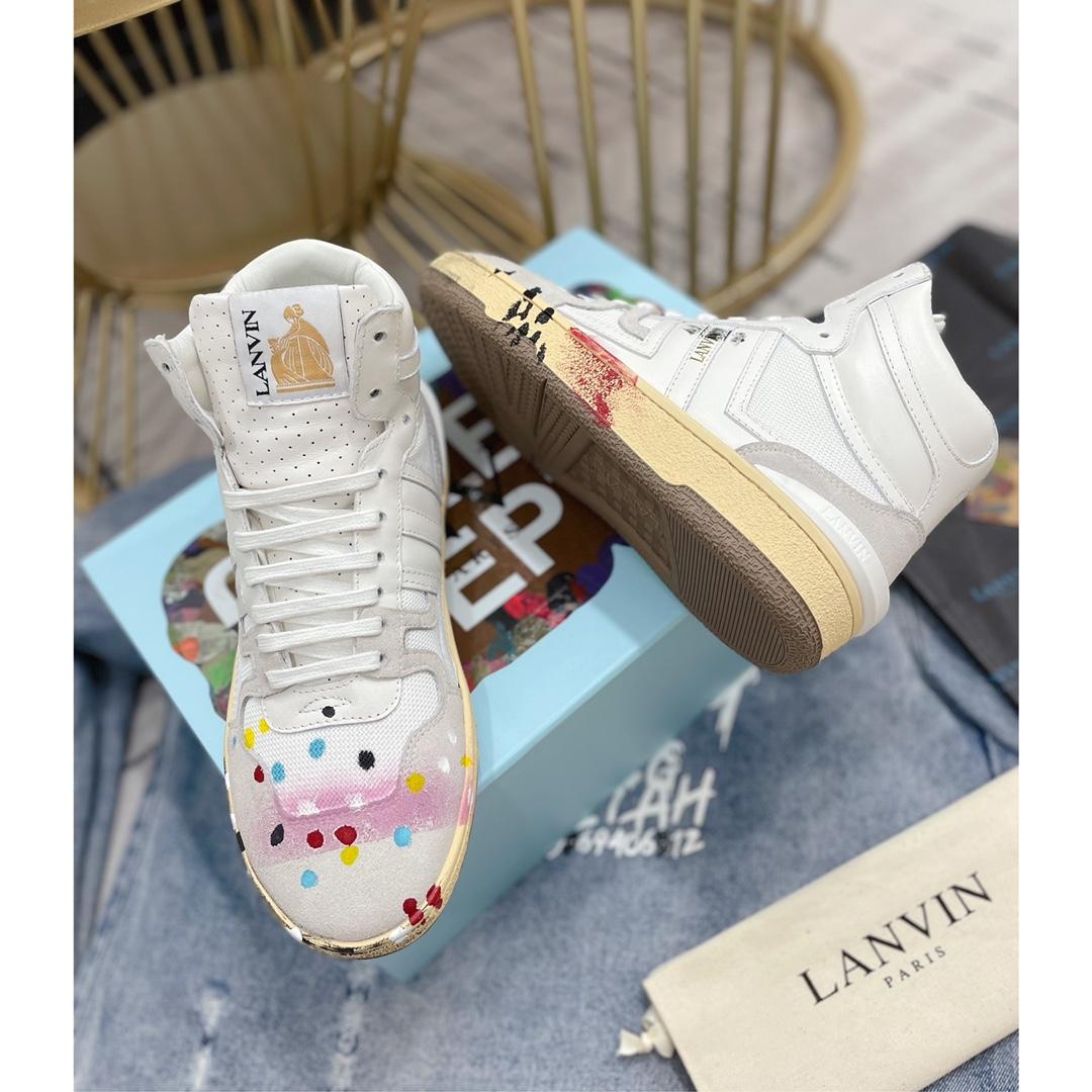 Lanvin x Gallery Dept  Clay High Top Sneaker - PerfectKickZ