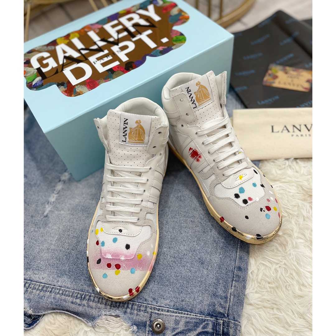 Lanvin x Gallery Dept  Clay High Top Sneaker - PerfectKickZ