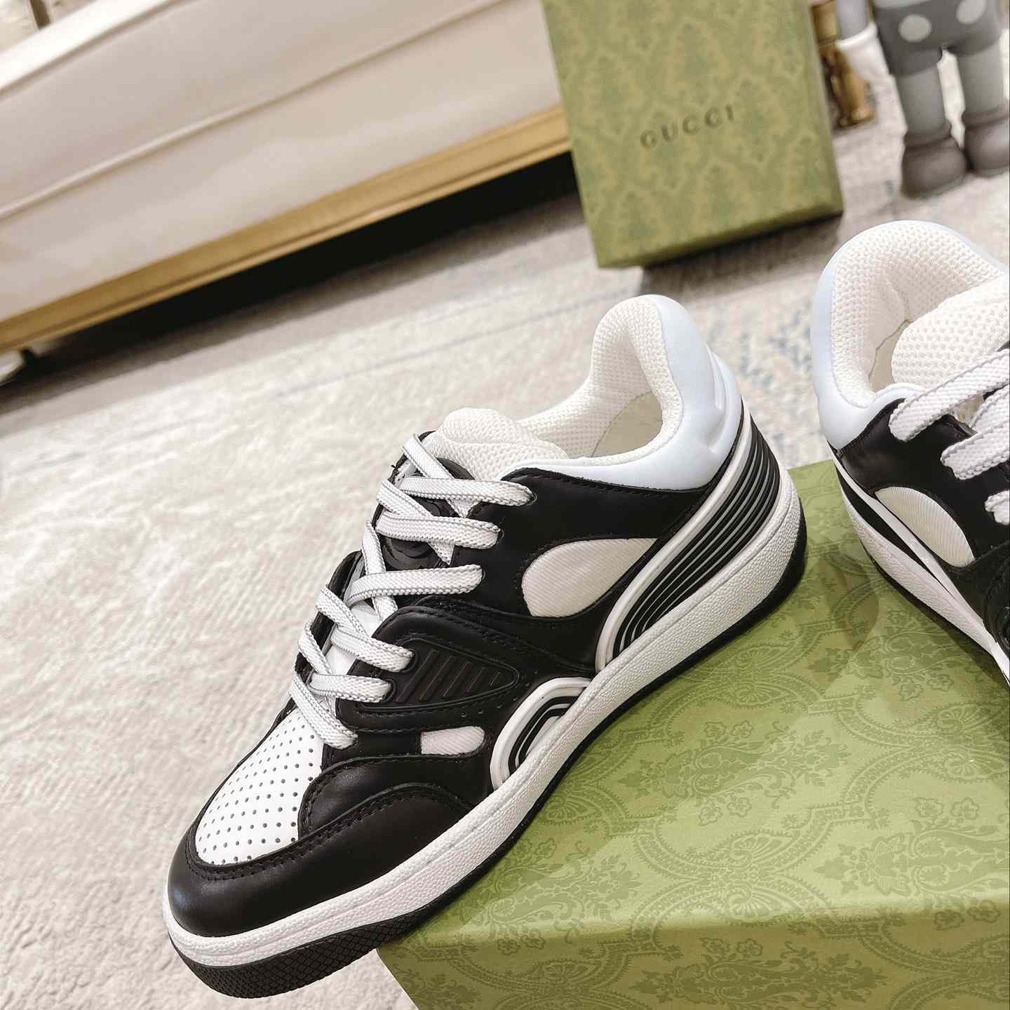 Gucci Basket Sneaker With lnterlocking G  - PerfectKickZ