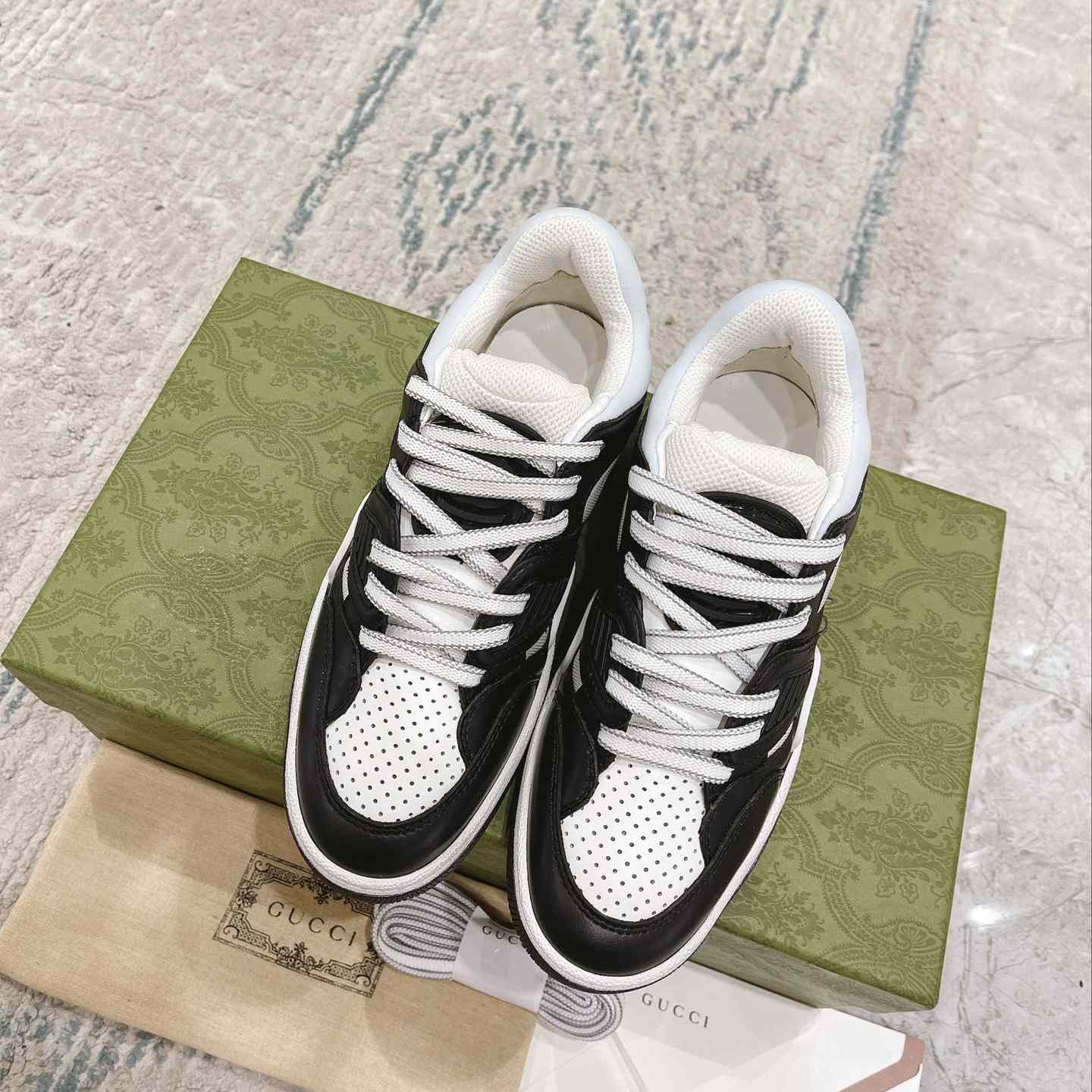 Gucci Basket Sneaker With lnterlocking G  - PerfectKickZ
