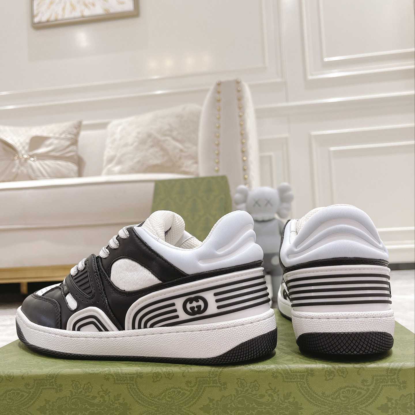 Gucci Basket Sneaker With lnterlocking G  - PerfectKickZ