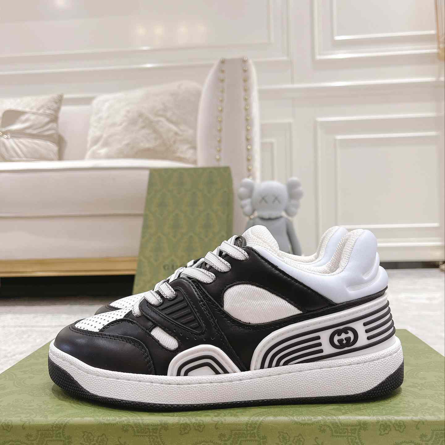 Gucci Basket Sneaker With lnterlocking G  - PerfectKickZ