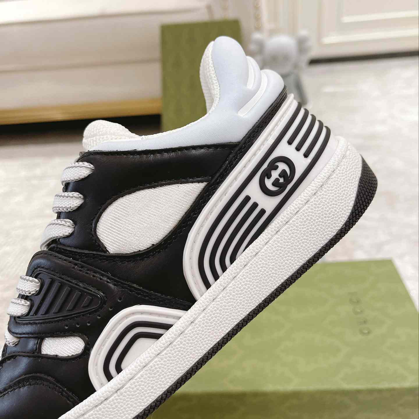 Gucci Basket Sneaker With lnterlocking G  - PerfectKickZ
