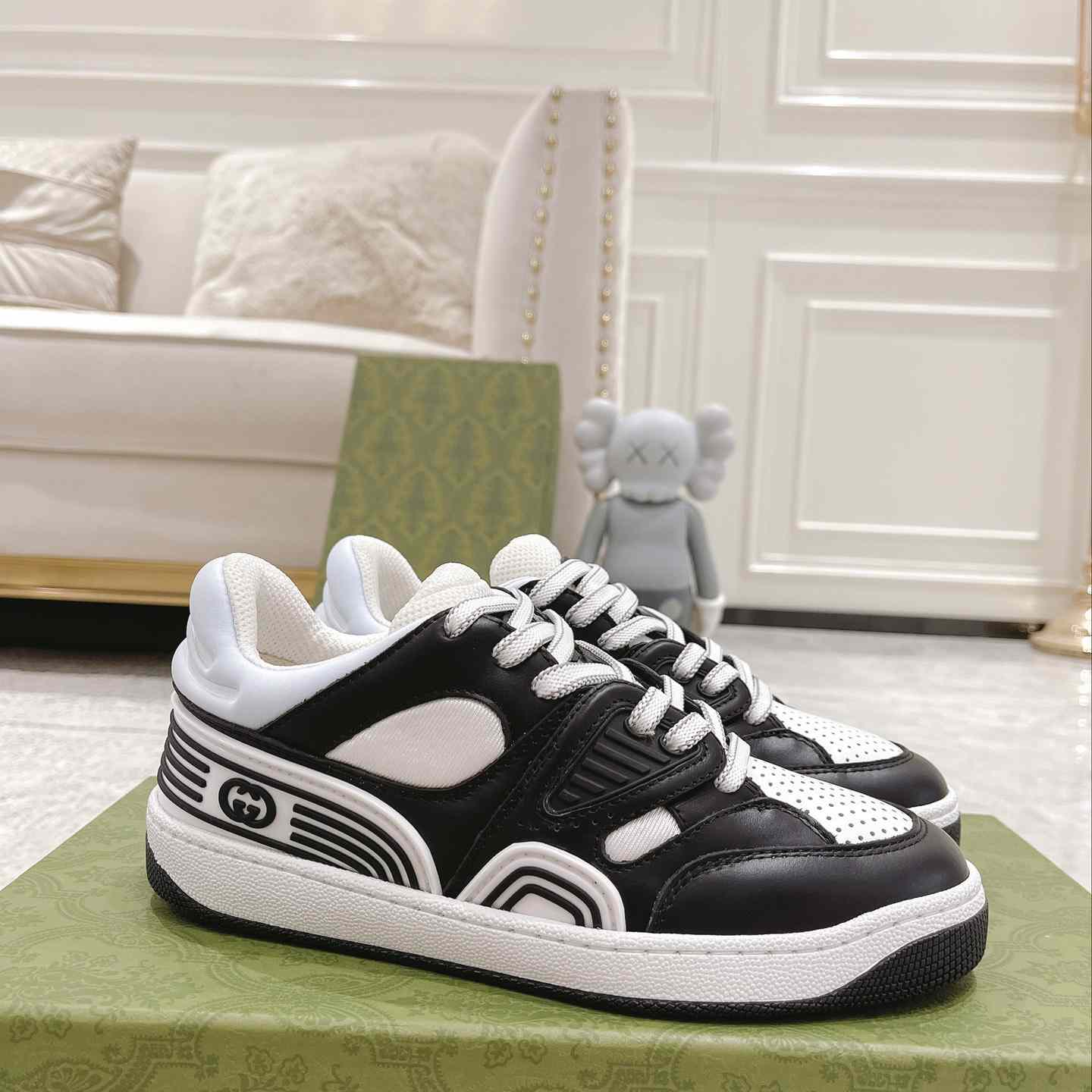 Gucci Basket Sneaker With lnterlocking G  - PerfectKickZ