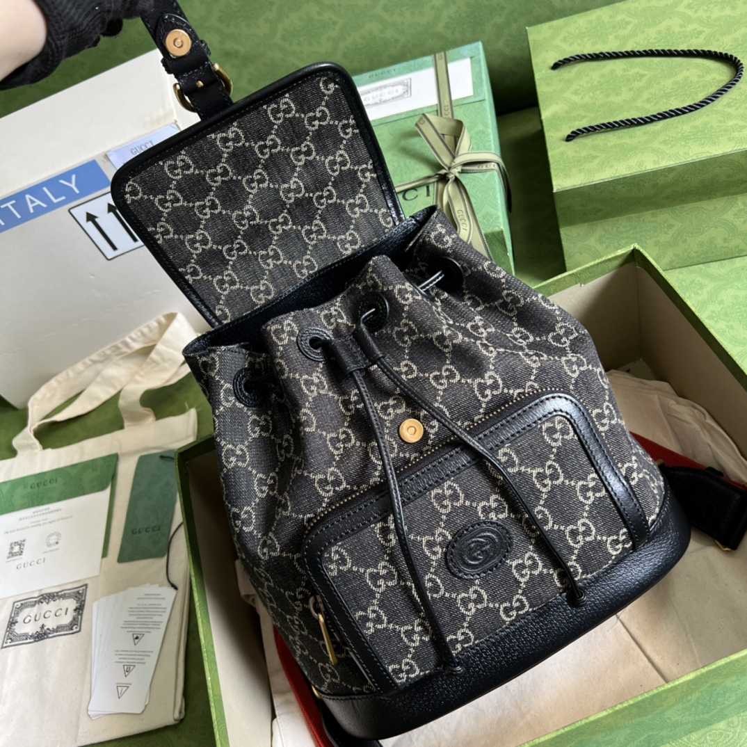 Gucci Backpack With Interlocking G(26.5- 30- 13cm) - PerfectKickZ