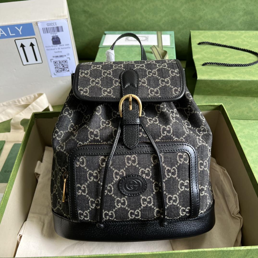 Gucci Backpack With Interlocking G(26.5- 30- 13cm) - PerfectKickZ