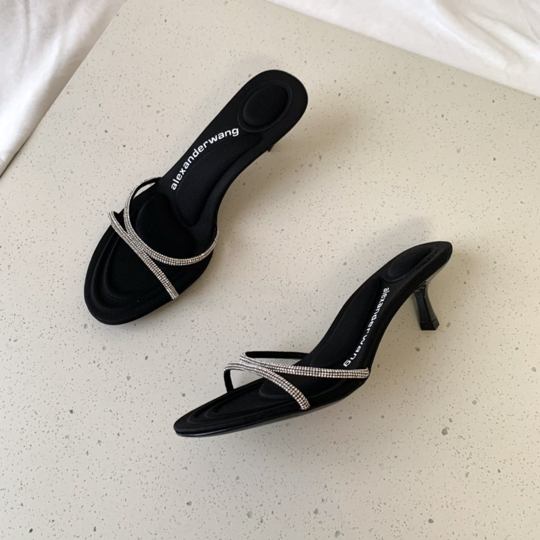 Alexander Wang Dahlia 50 Sandal In Crystal - PerfectKickZ