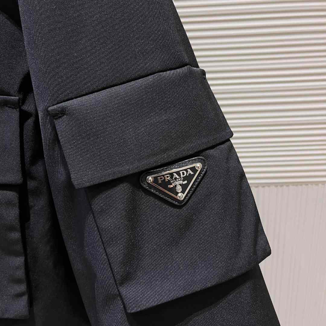 Prada Logo Hooded Puffer Jacket - PerfectKickZ