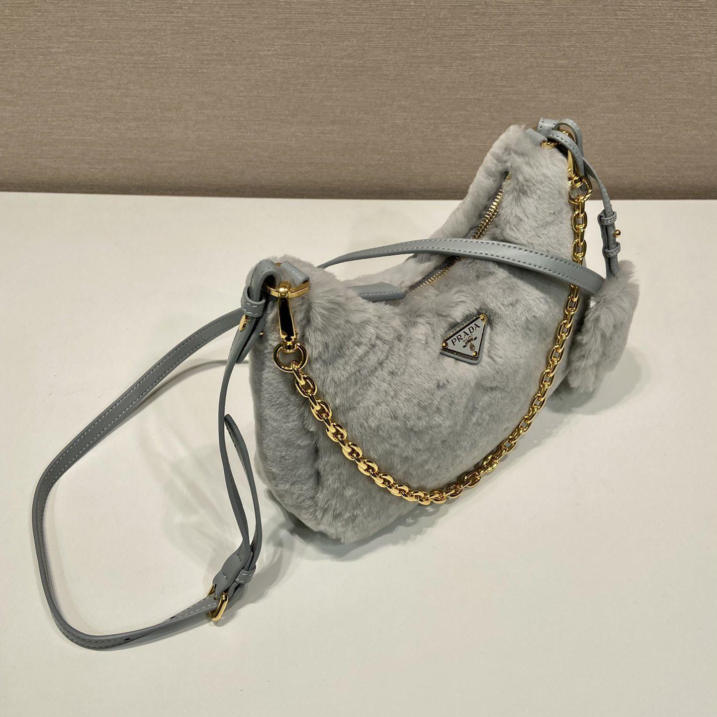Prada Shearling Mini Bag(23-17-8cm) - PerfectKickZ
