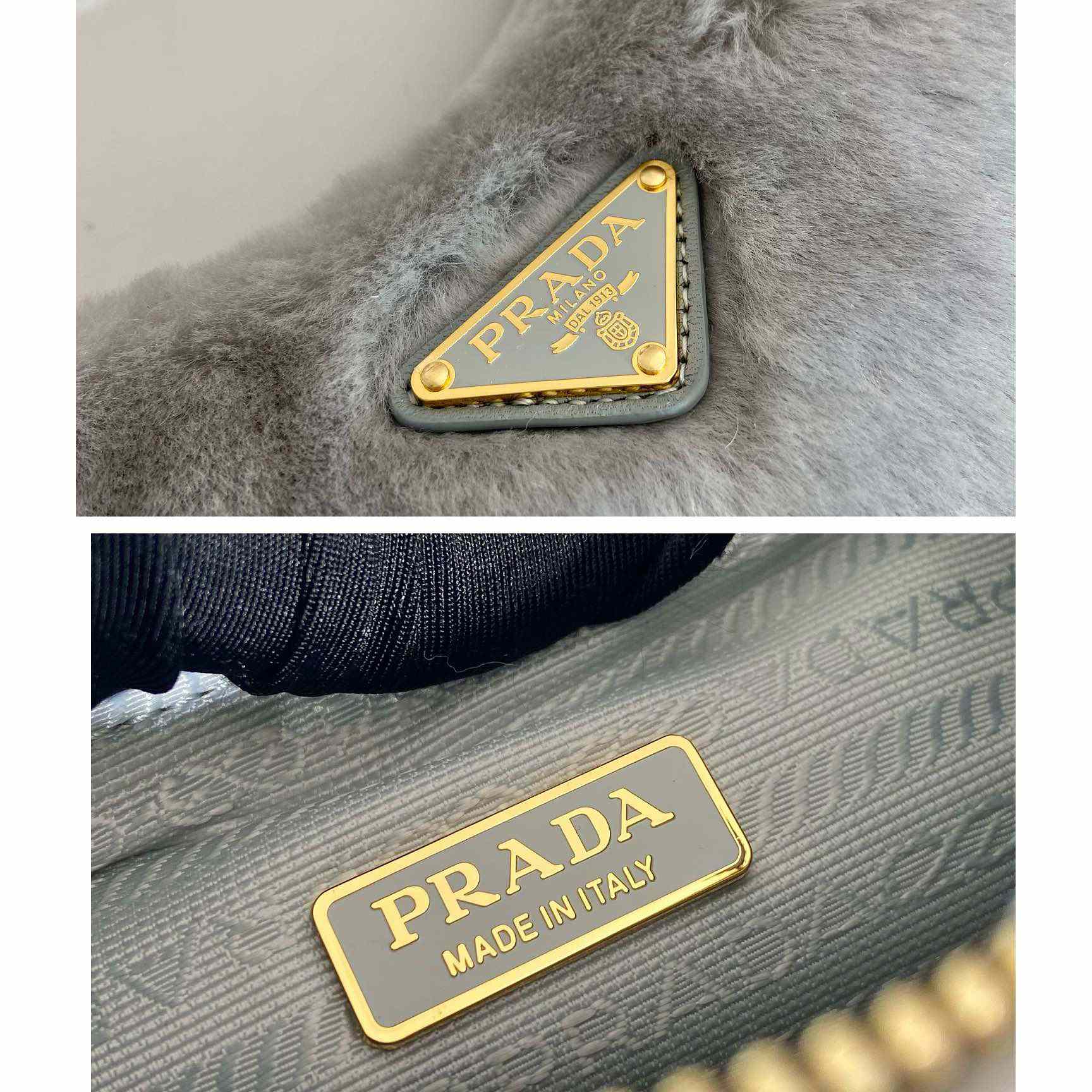 Prada Shearling Mini Bag(23-17-8cm) - PerfectKickZ