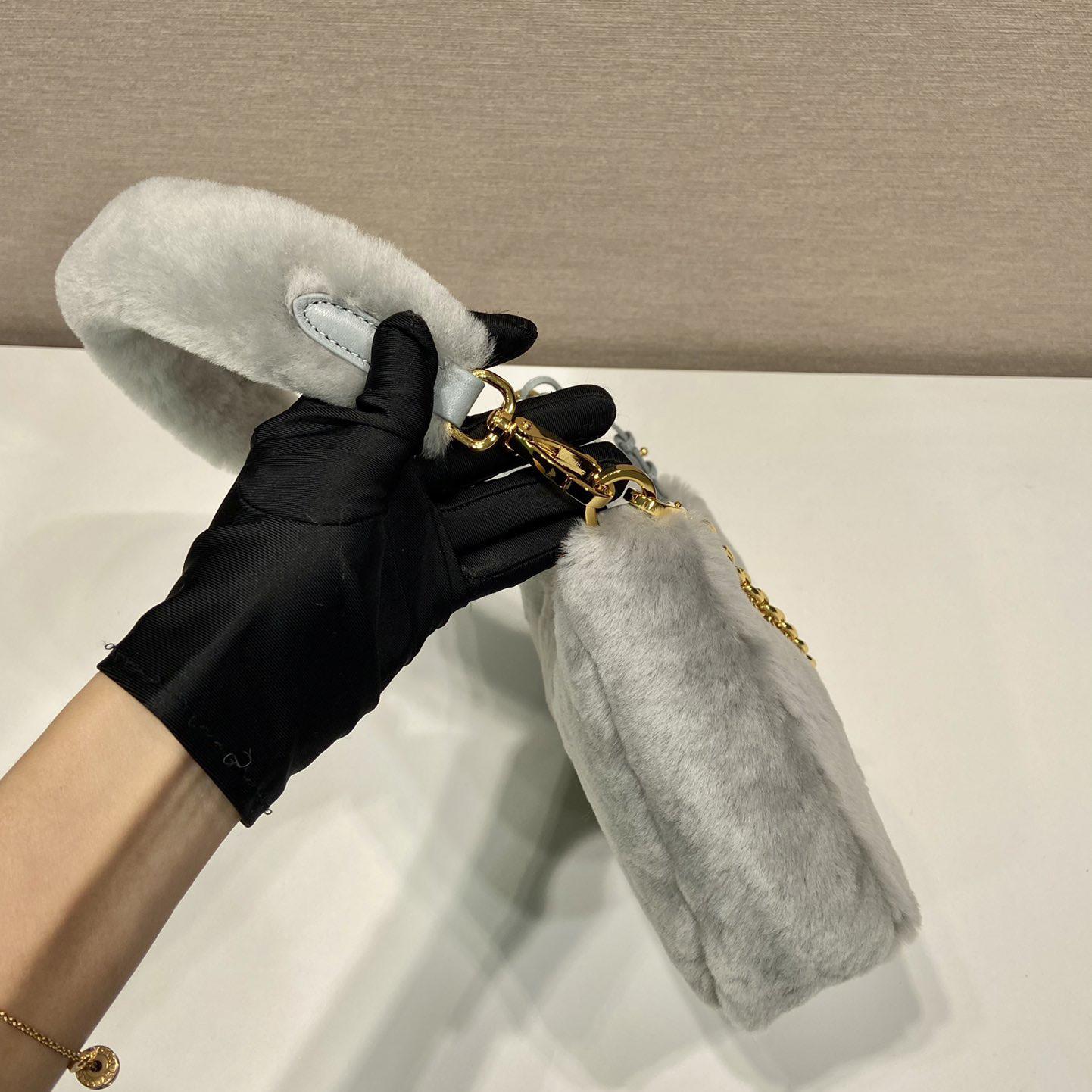 Prada Shearling Mini Bag(23-17-8cm) - PerfectKickZ