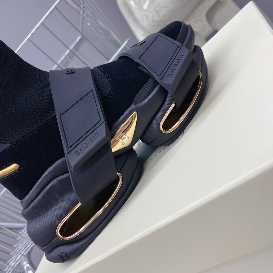 Balmain B-Bold High-Top Sneakers - PerfectKickZ