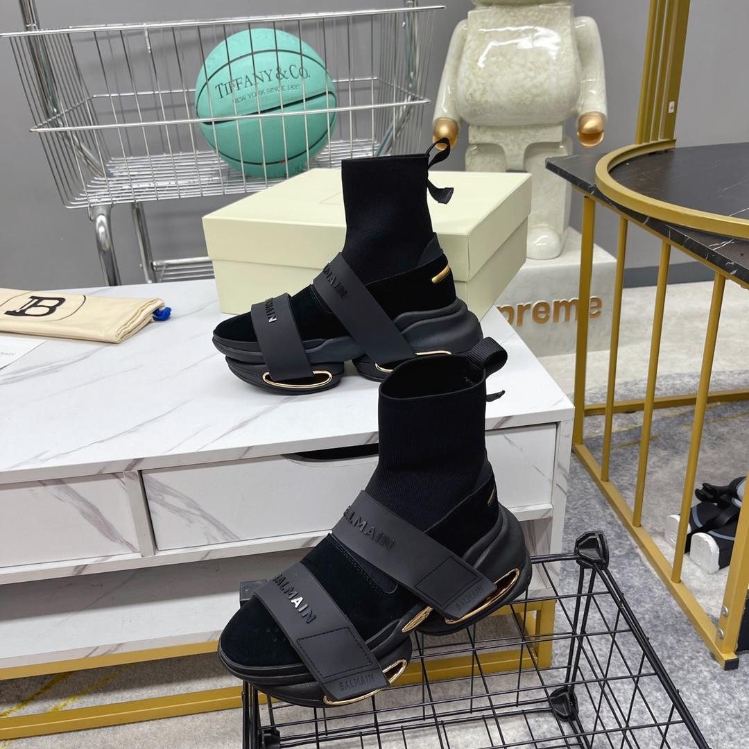 Balmain B-Bold High-Top Sneakers - PerfectKickZ