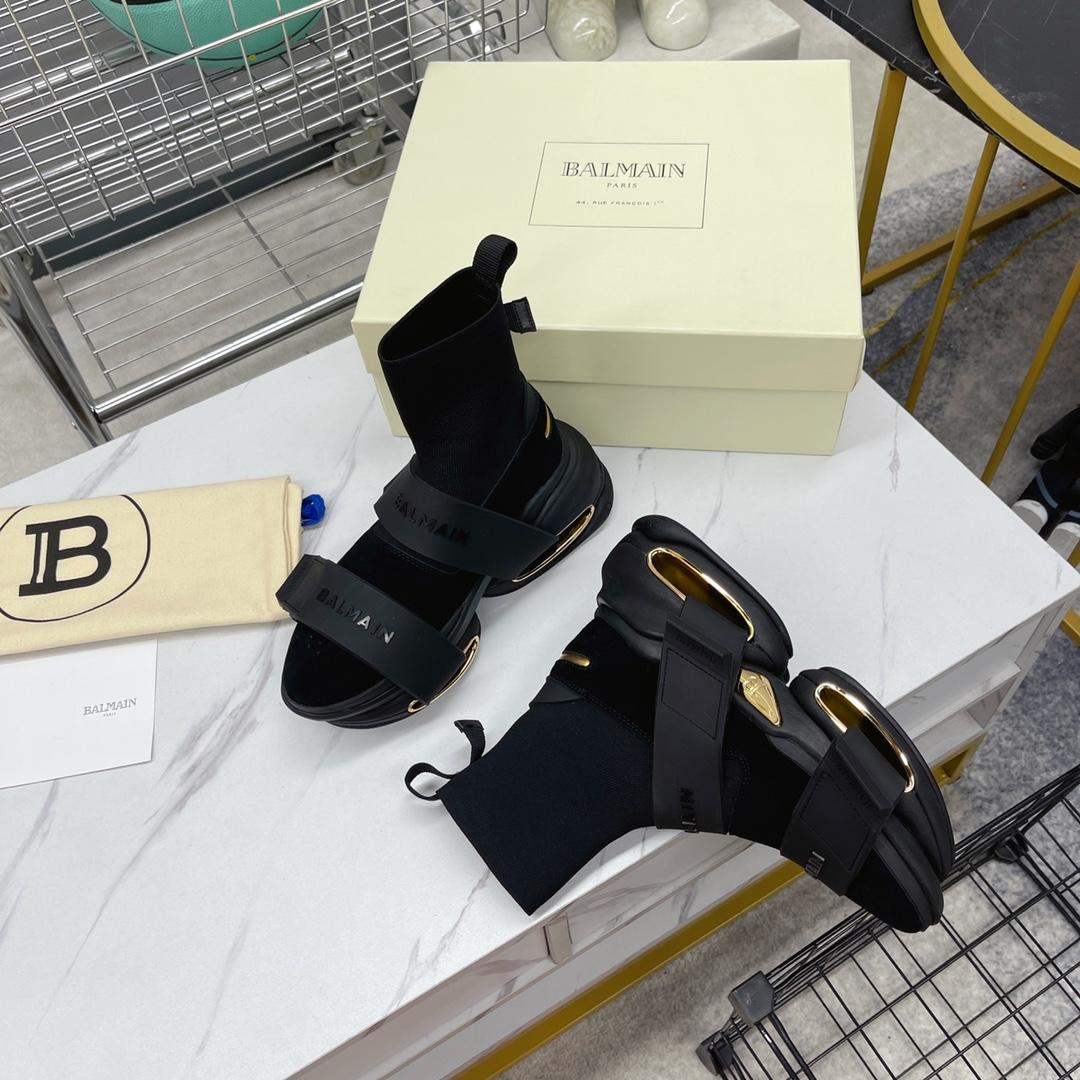 Balmain B-Bold High-Top Sneakers - PerfectKickZ