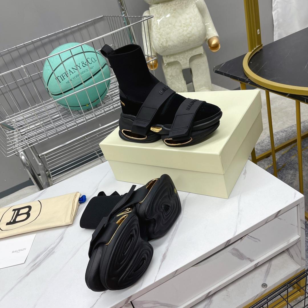 Balmain B-Bold High-Top Sneakers - PerfectKickZ