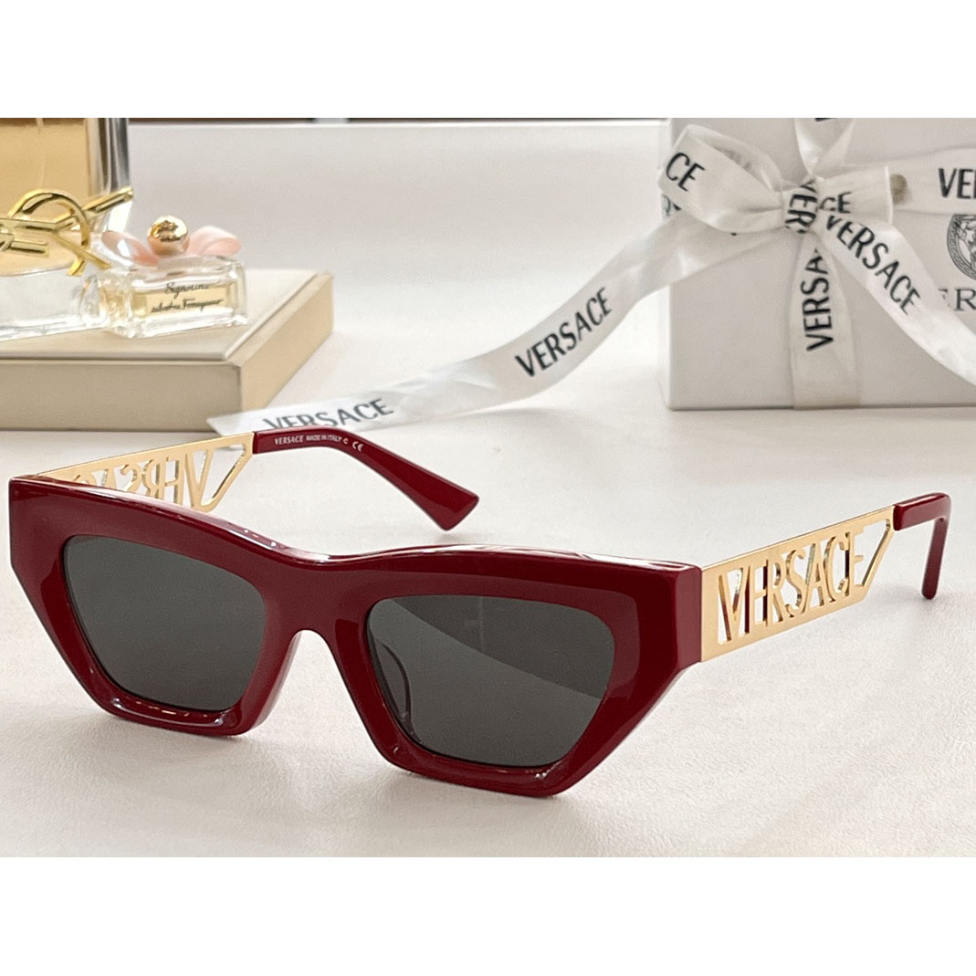 Versace 90s Vintage Logo Cat-Eye Sunglasses     VE4967  - PerfectKickZ