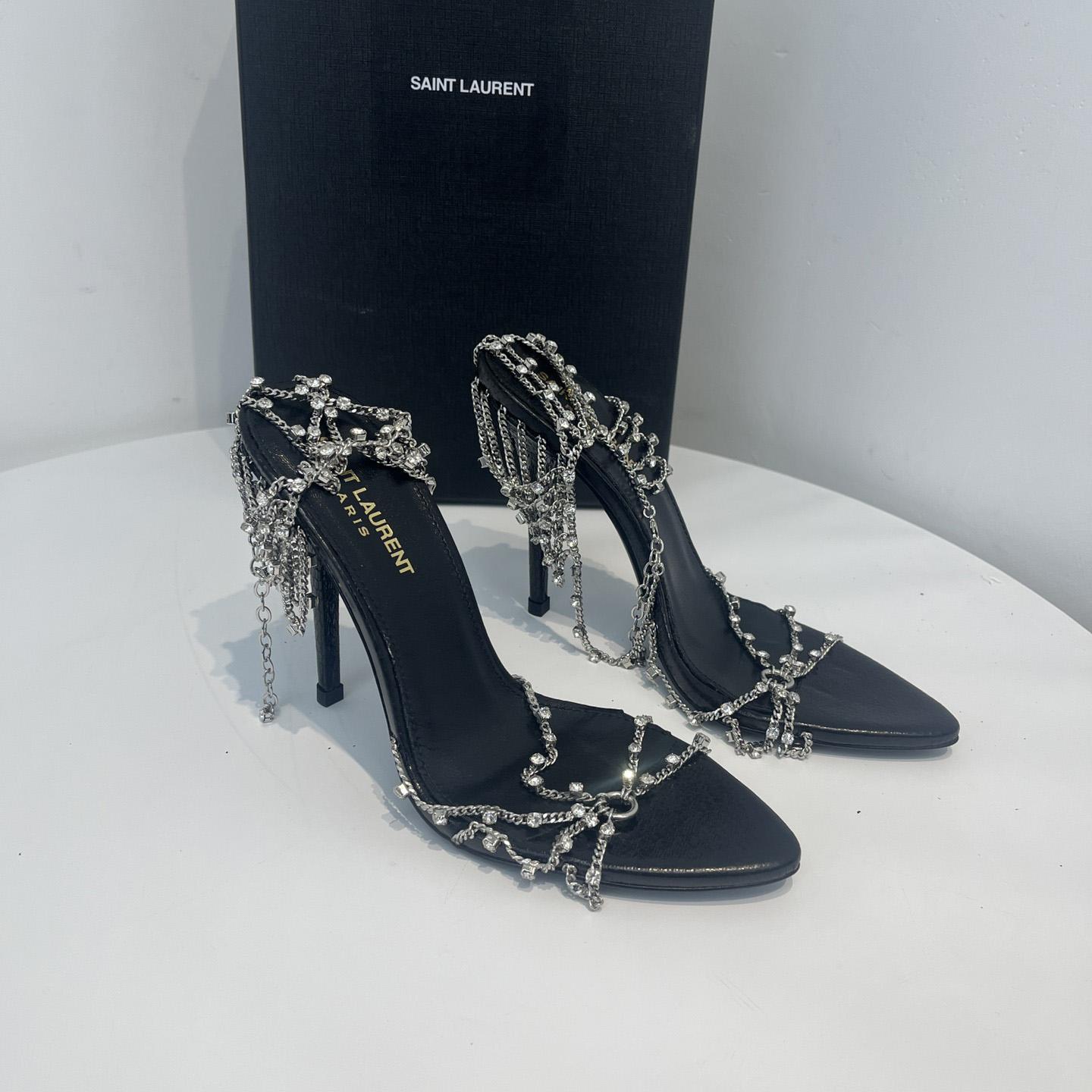 Saint Laurent Leather Sandals - PerfectKickZ