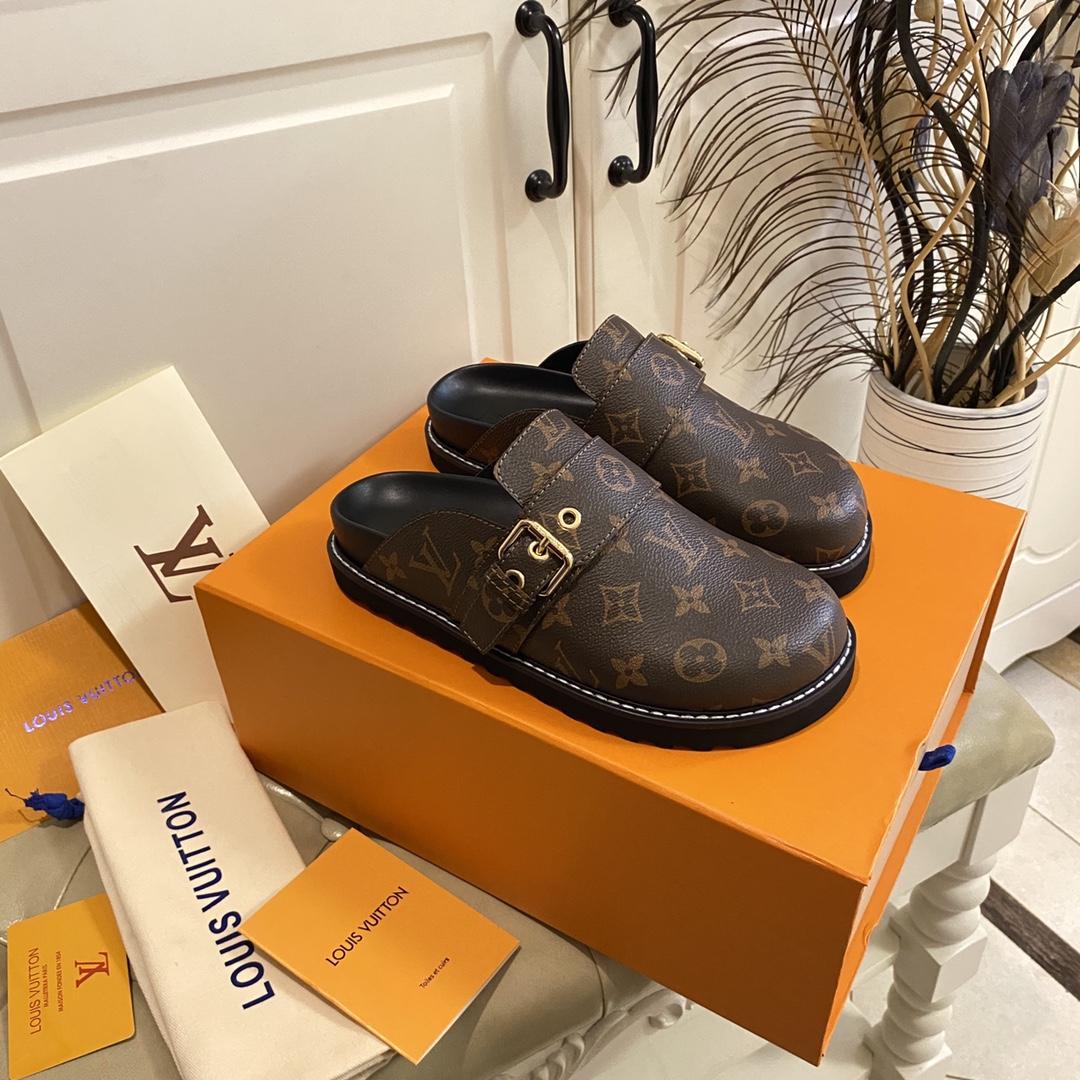 Louis Vuitton Lv Cosy Flat Comfort Clog     1AAW6O 1AAW6K - PerfectKickZ