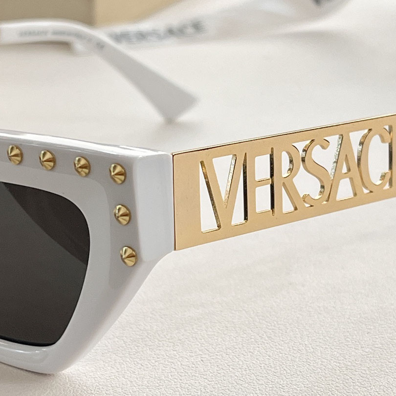 Versace 90s Vintage Logo Cat-Eye Sunglasses     VE4967  - PerfectKickZ