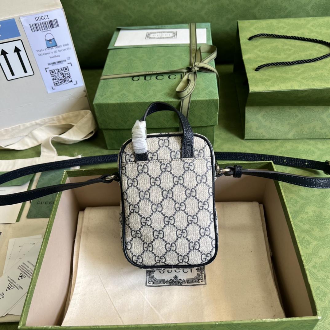 Gucci Ophidia GG Mini Bag(12-16-7cm)   - PerfectKickZ