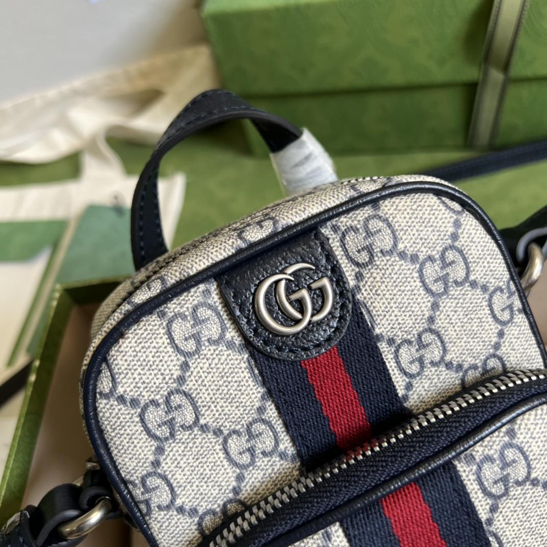 Gucci Ophidia GG Mini Bag(12-16-7cm)   - 