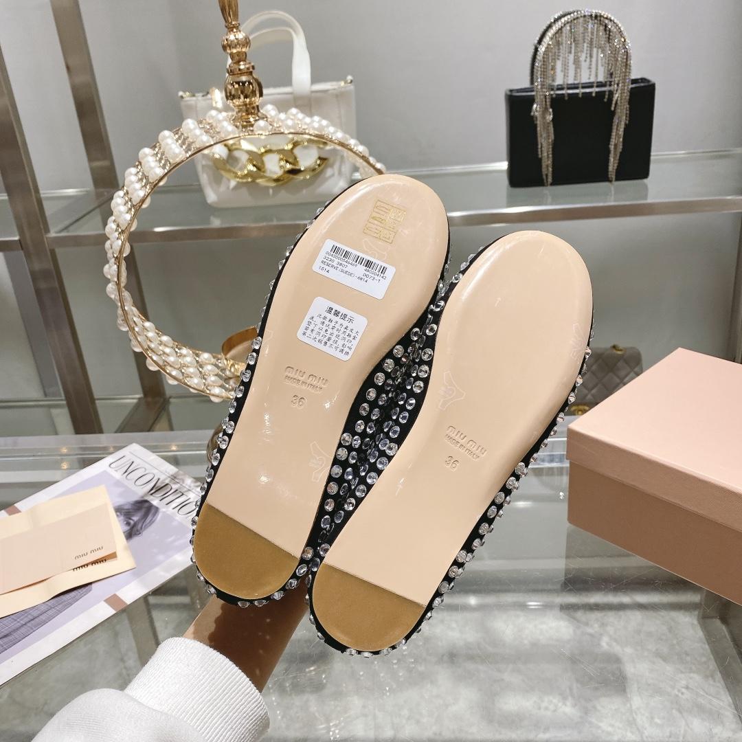 Miu Miu Satin Ballerinas - PerfectKickZ