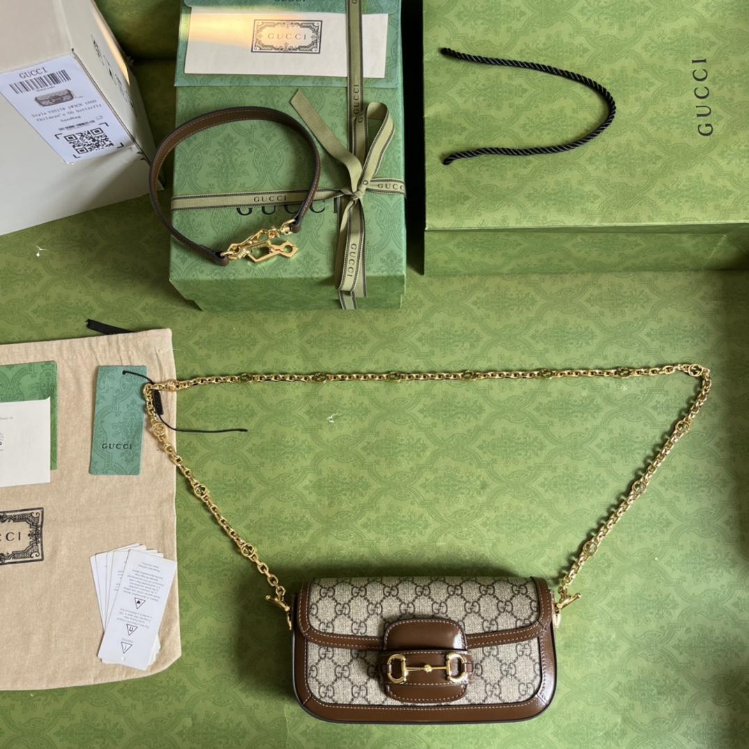 Gucci Horsebit 1955 Shoulder Bag(24-13-5cm)   - PerfectKickZ