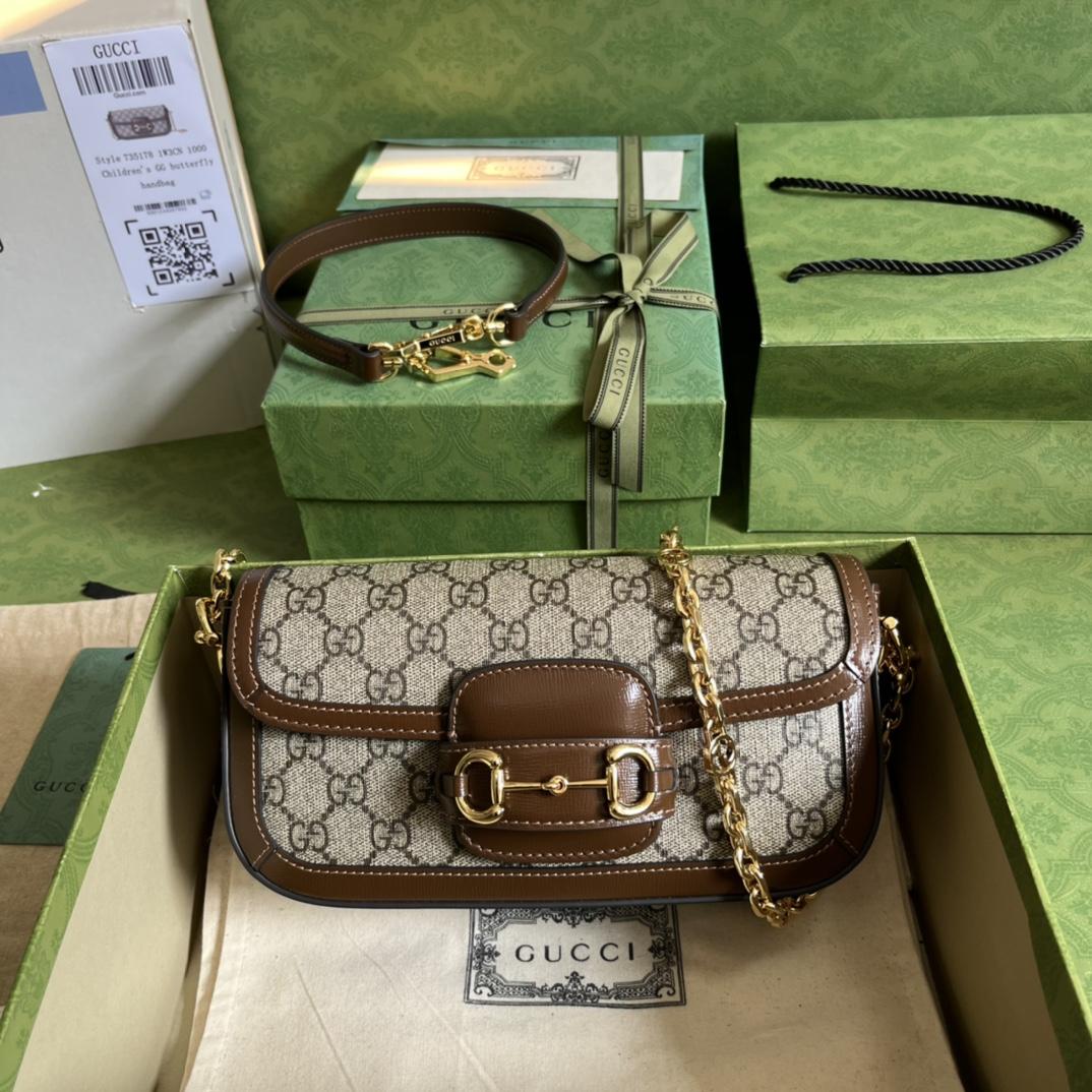Gucci Horsebit 1955 Shoulder Bag(24-13-5cm)   - PerfectKickZ