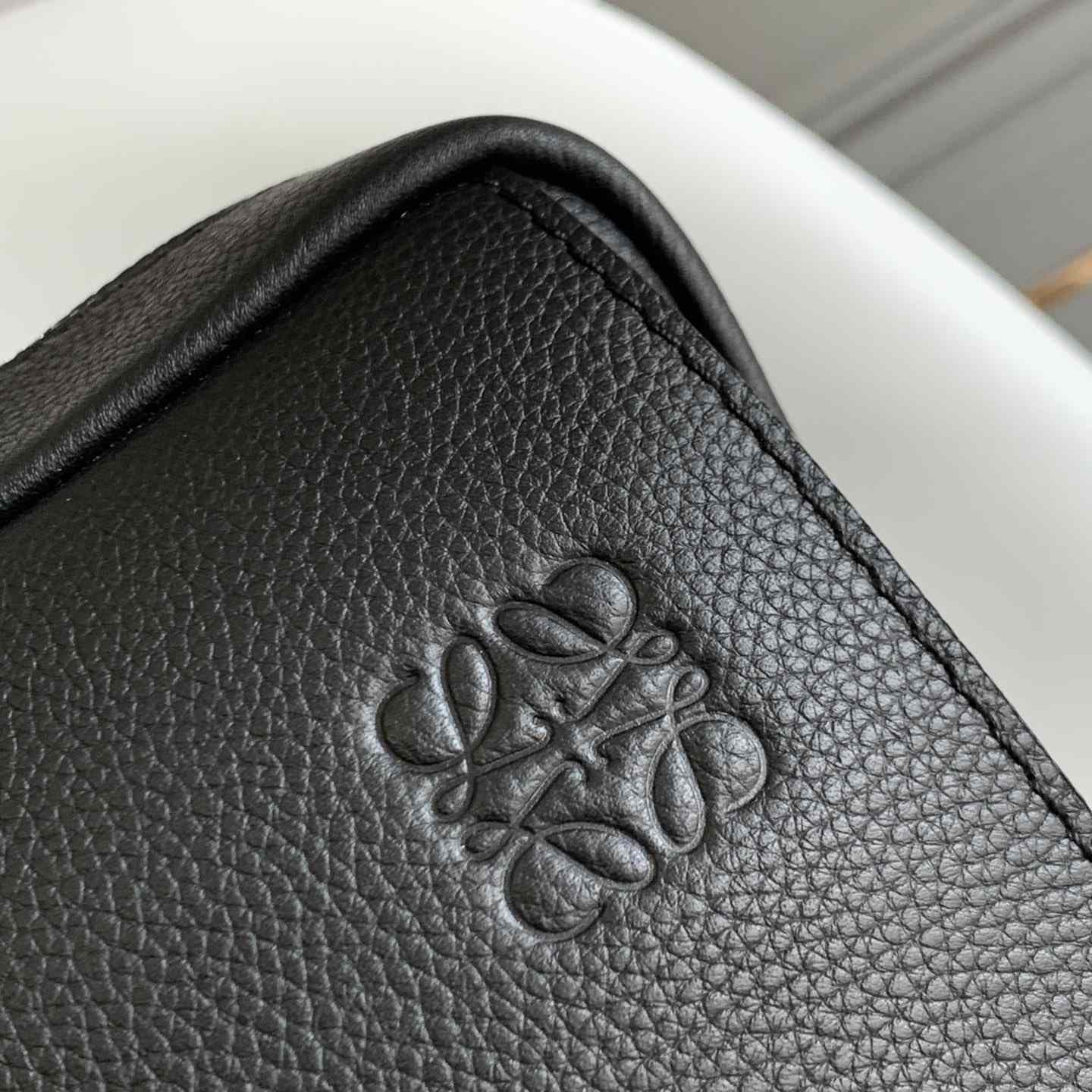 Loewe Military Backpack In Soft Grained Calfskin - 