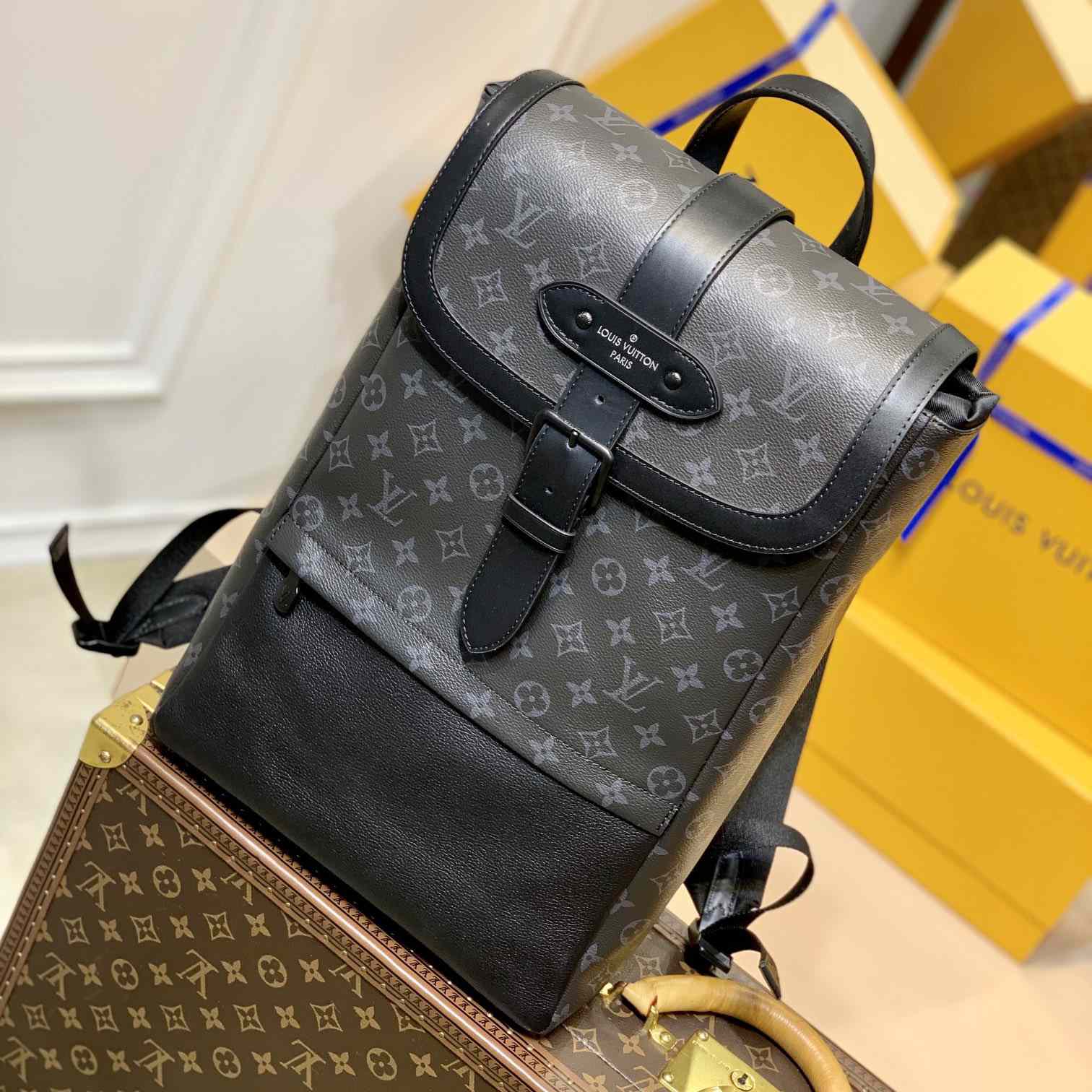 Louis Vuitton  Saumur Backpack(27-42-13cm)  M45913 - PerfectKickZ