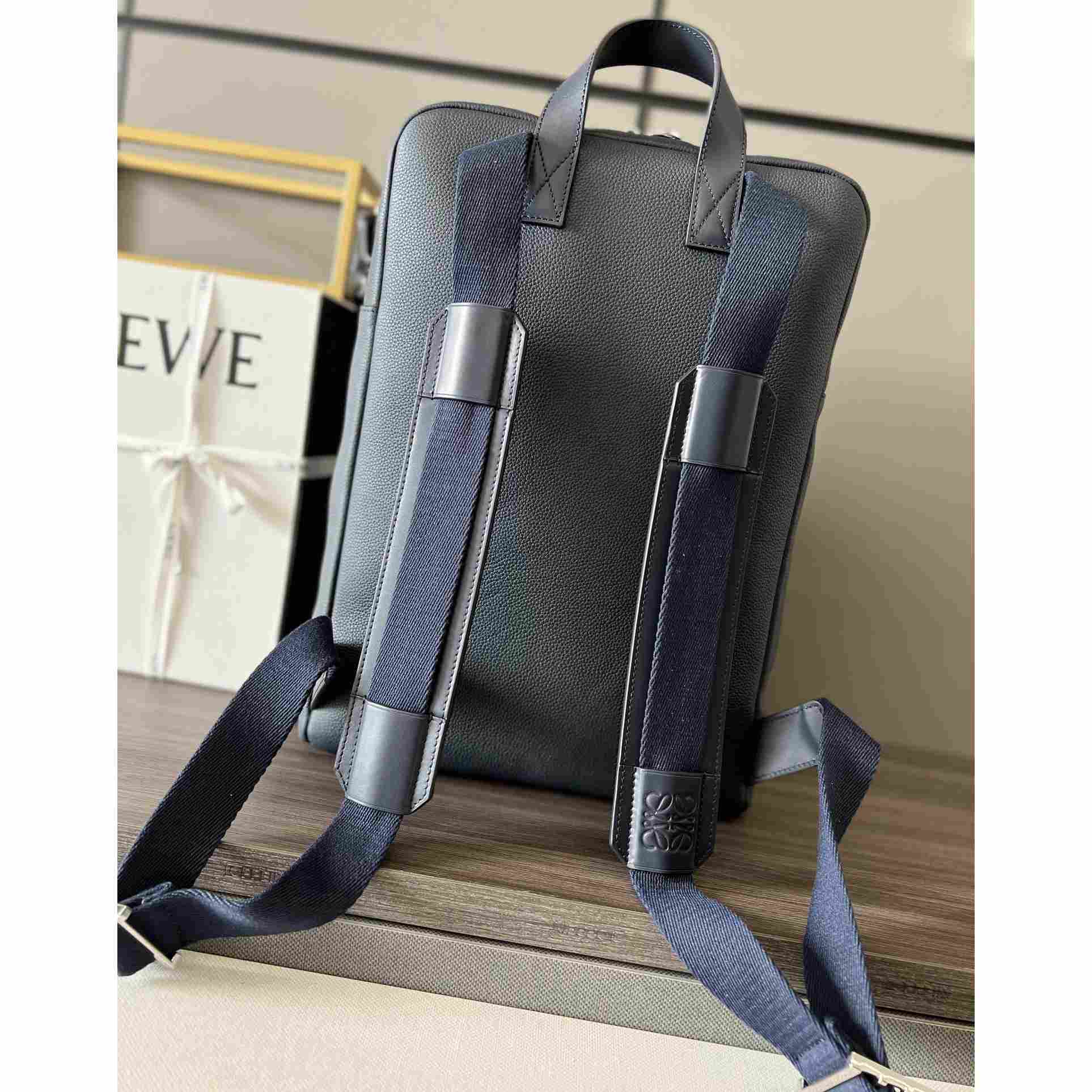 Loewe Military Backpack In Soft Grained Calfskin - PerfectKickZ
