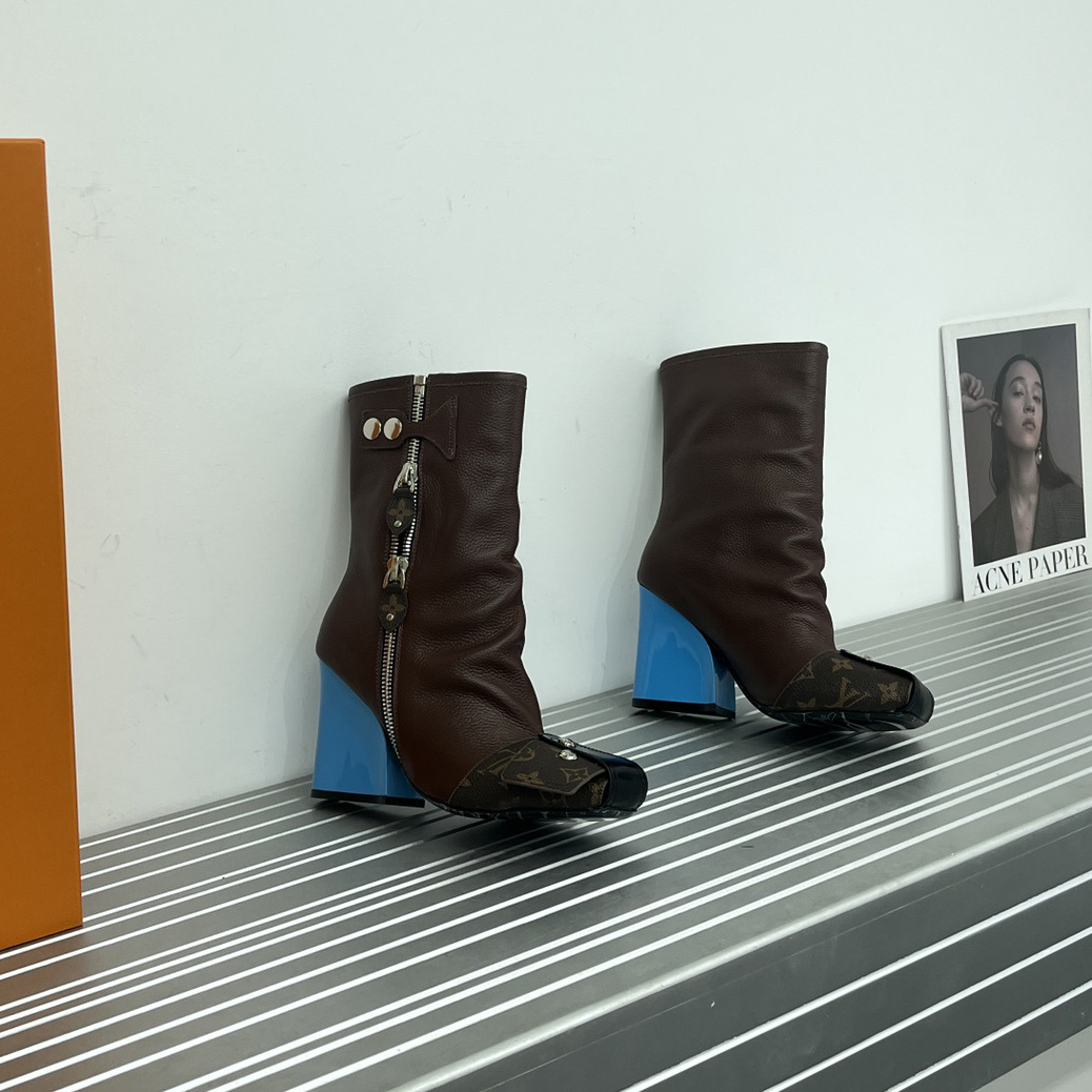 Louis Vuitton Patti Wedge Half Boot - PerfectKickZ