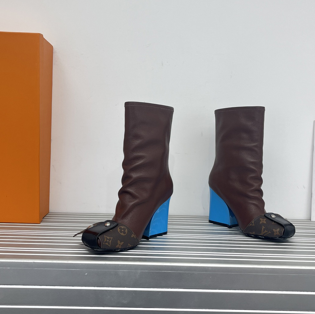 Louis Vuitton Patti Wedge Half Boot - PerfectKickZ