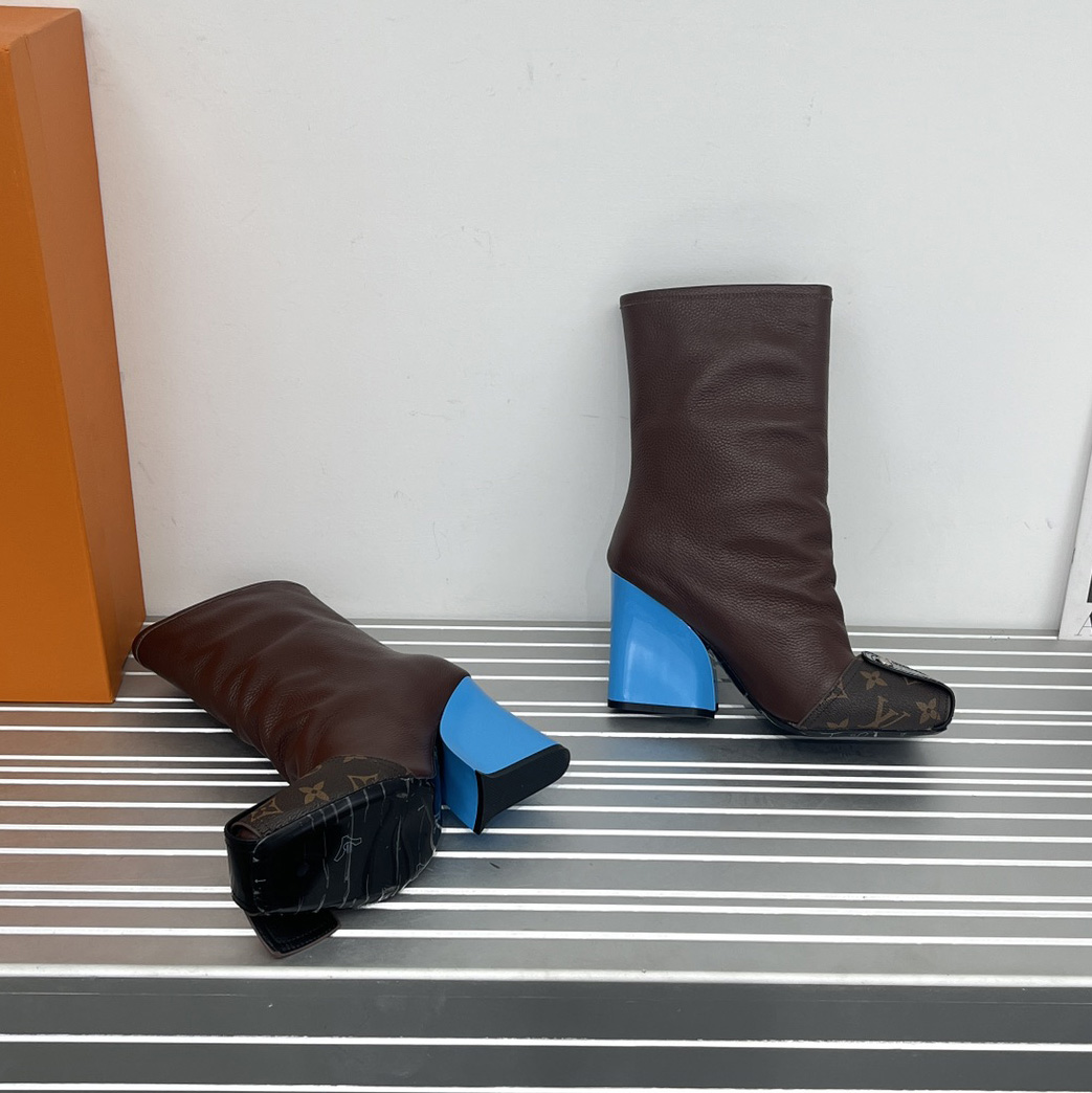 Louis Vuitton Patti Wedge Half Boot - PerfectKickZ