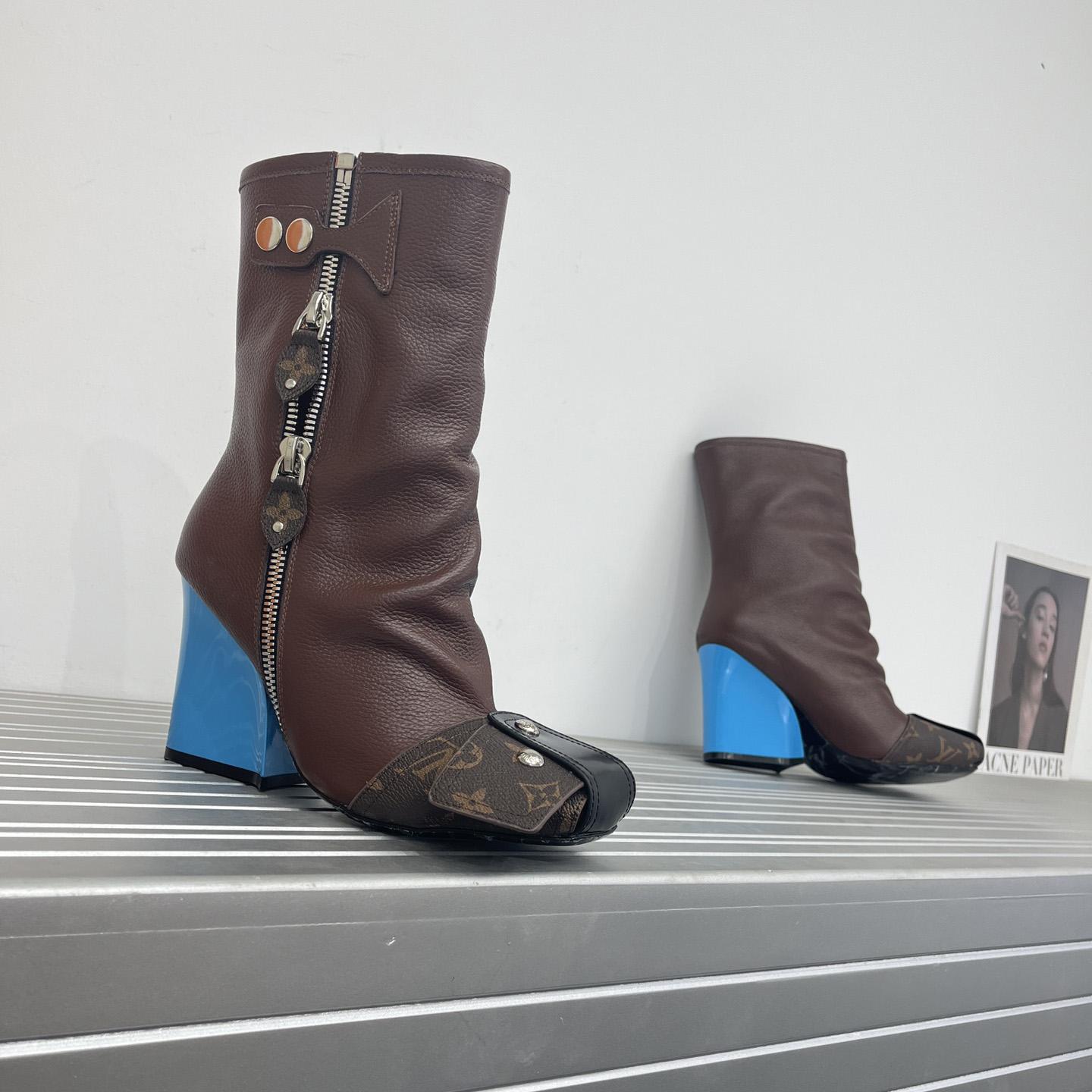 Louis Vuitton Patti Wedge Half Boot - PerfectKickZ