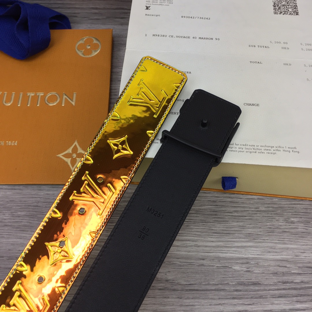 Louis Vuitton 40MM Reversible Belt - PerfectKickZ